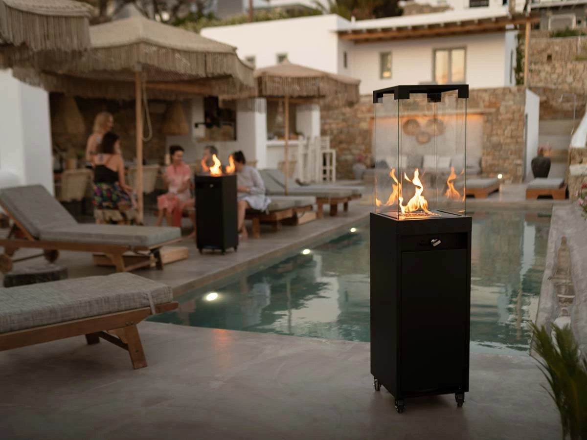 Faro Outdoor-Gaskamin - Jet Black