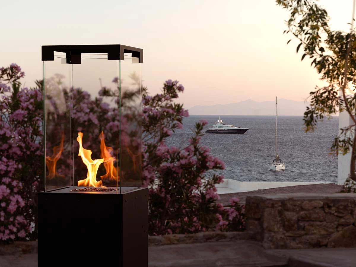 Faro Outdoor-Gaskamin - Jet Black
