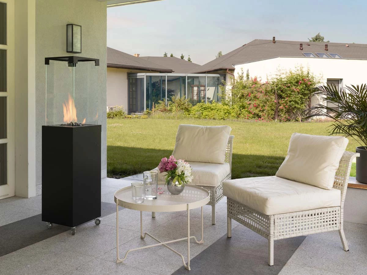 Faro Outdoor-Gaskamin - Jet Black