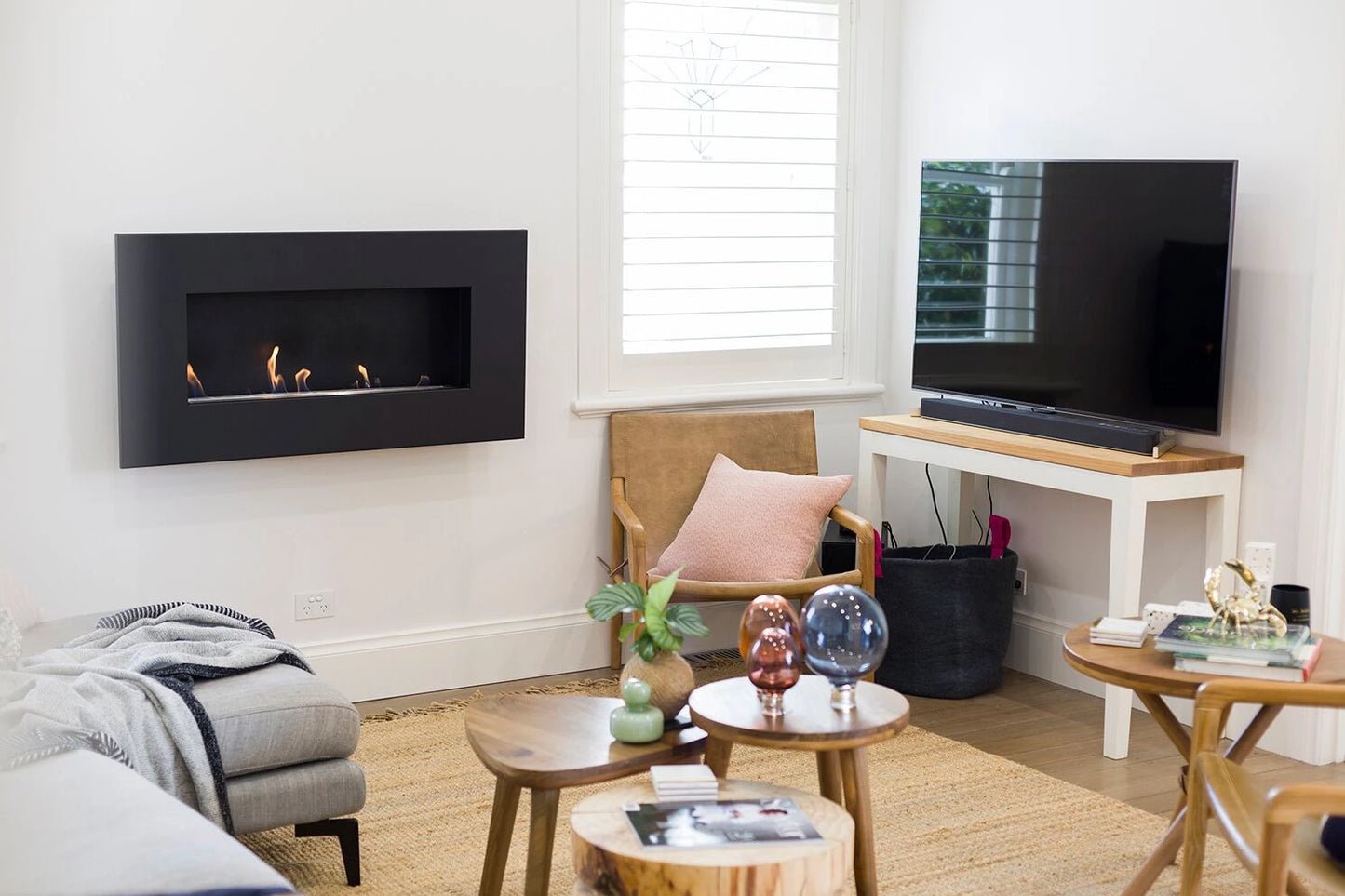 Icon Fires Nero 1150 Wandhängend - Schwarz