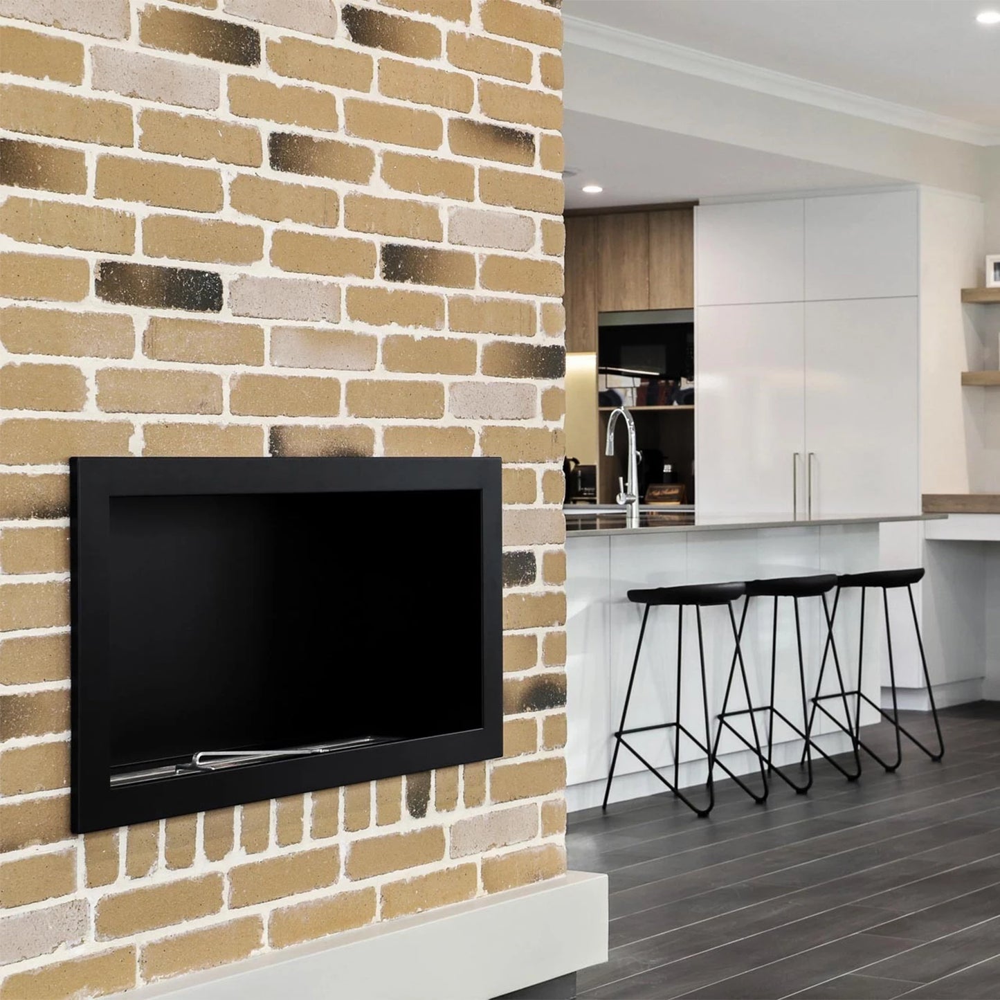 Icon Fires Slimline Firebox SFB1350 - Schwarz